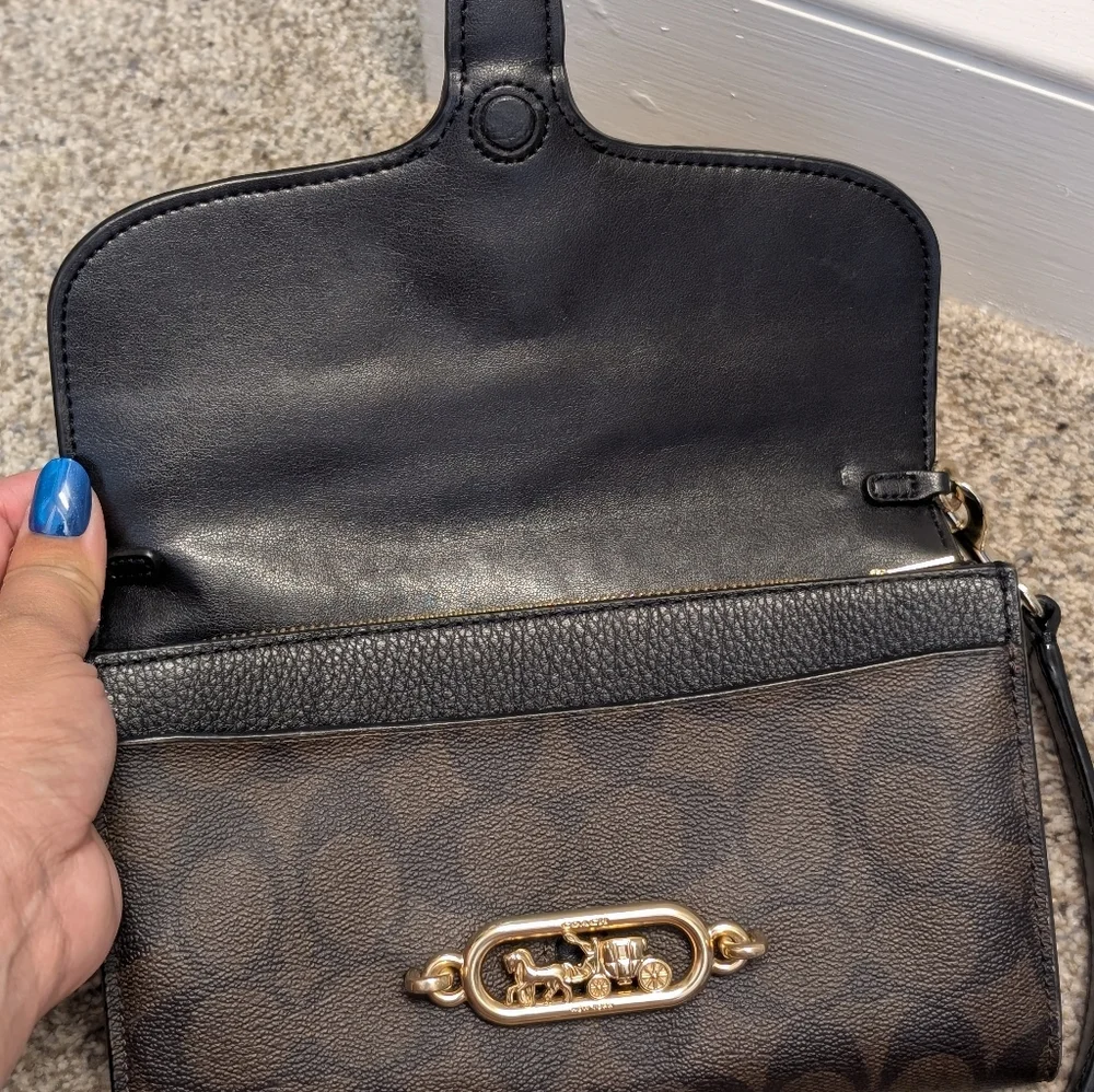 Black and Brown Coach Designer Women's Crossbody - Picture 2 of 7